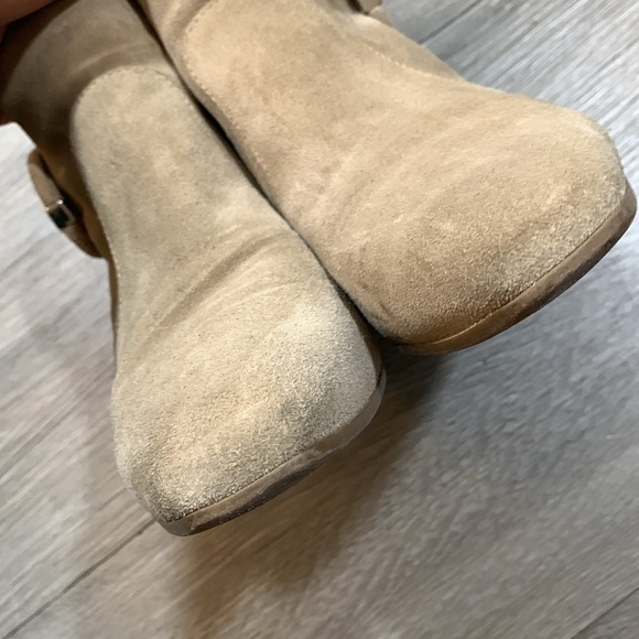 Aquatalia “Fiamma” Waterproof Taupe Suede Ankle Boots size 8 Made in Italy - Picture 5 of 12